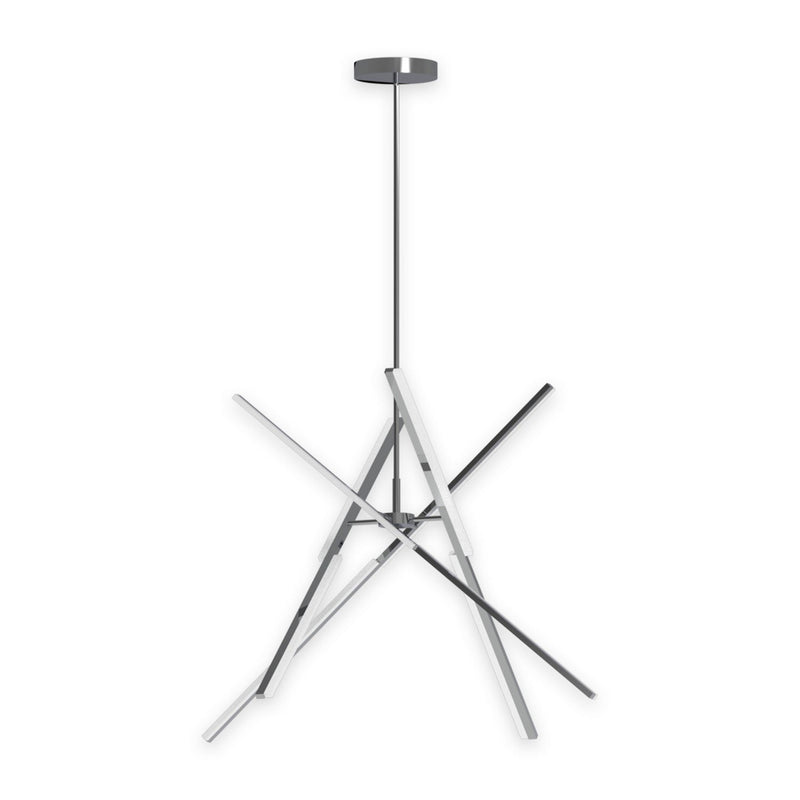 Stix 50" LED Chandelier in Chrome