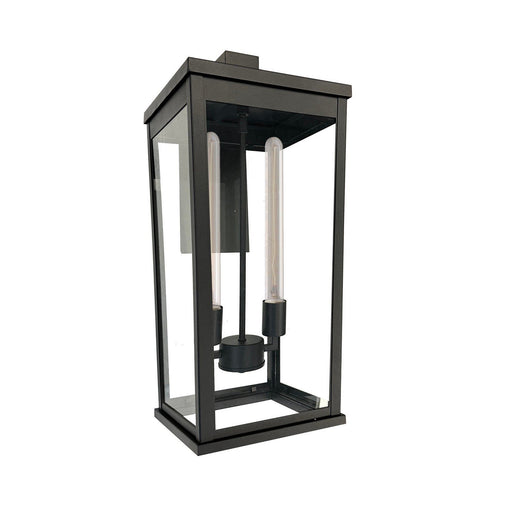 Elmgrove 2-Light Outdoor Wall Lantern in Black