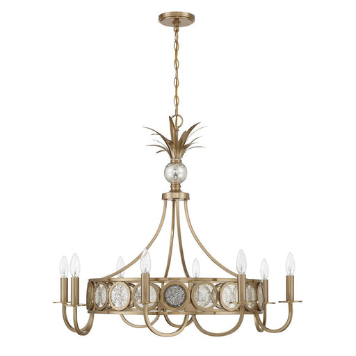 Hearst 8-Light Chandelier in Noble Brass