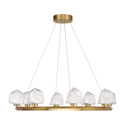 Castello 8-Light Chandelier in Warm Brass