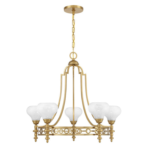 Allston 5-Light Chandelier in Warm Brass
