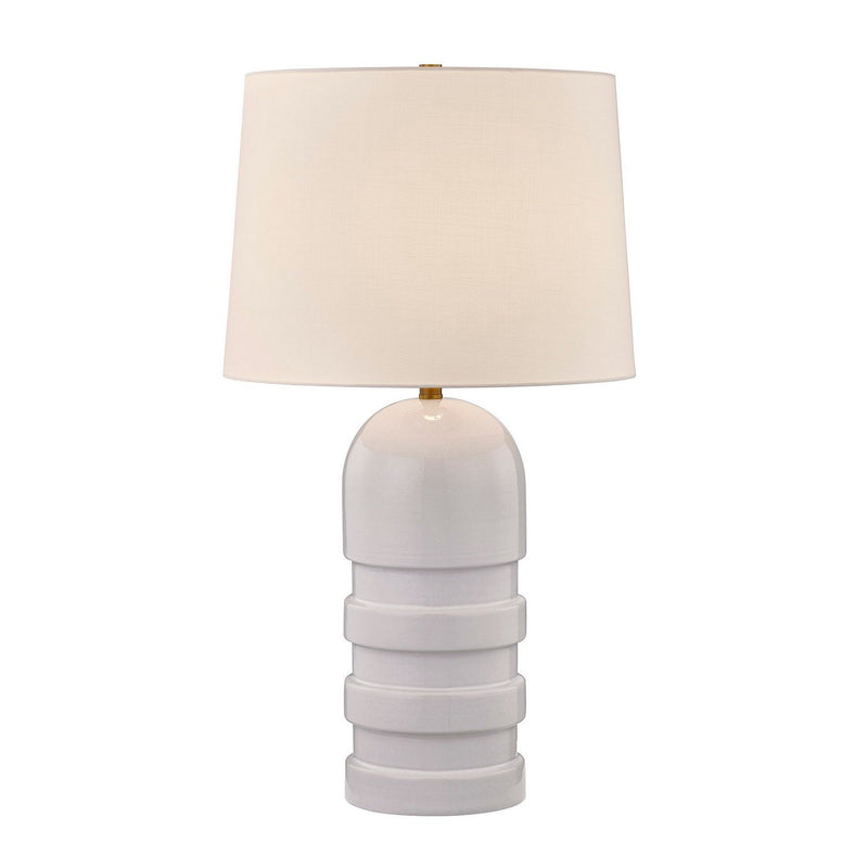 Wehunt Ceramic Table Lamp in White