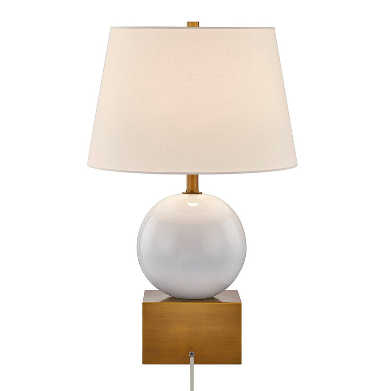 Brumfield Table Lamp in Ceramic and Brass