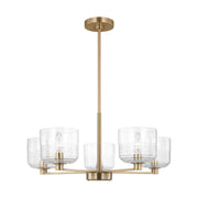Lochdale Medium 5-Light Chandelier in Satin Brass