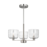 Lochdale Small 3-Light Chandelier in Brushed Nickel