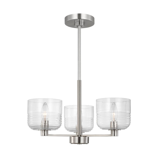 Lochdale Small 3-Light Chandelier in Brushed Nickel
