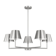 Ender 5-Light Medium Chandelier in Brushed Nickel