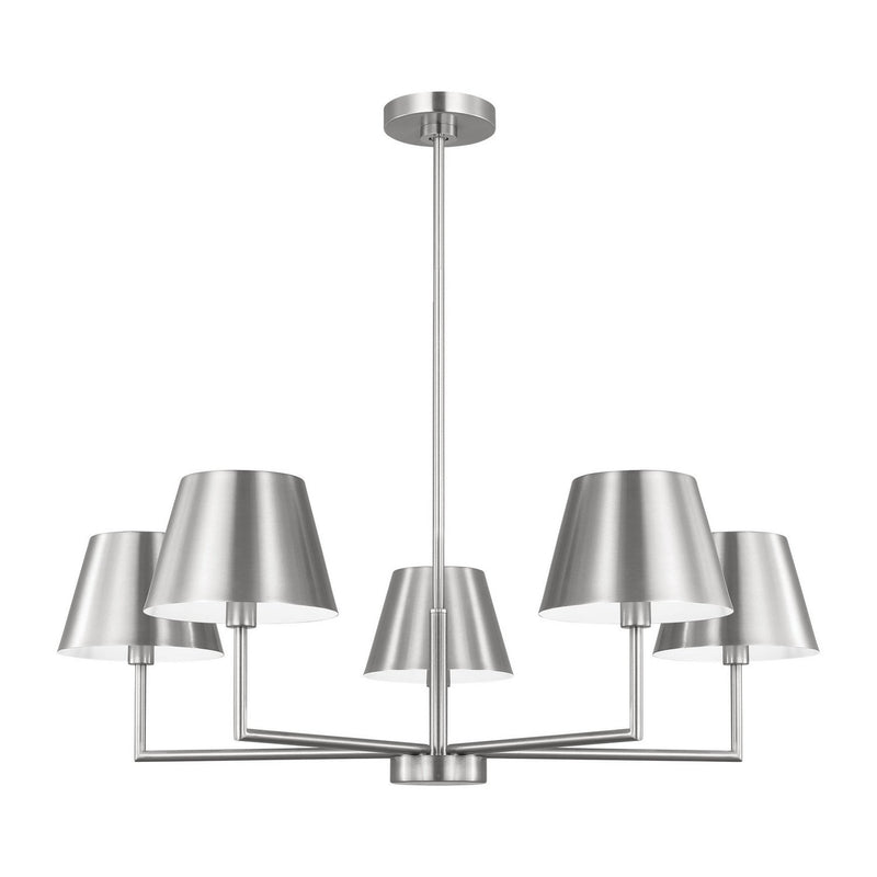 Ender 5-Light Medium Chandelier in Brushed Nickel