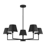 Ender 5-Light Medium Chandelier in Midnight Black