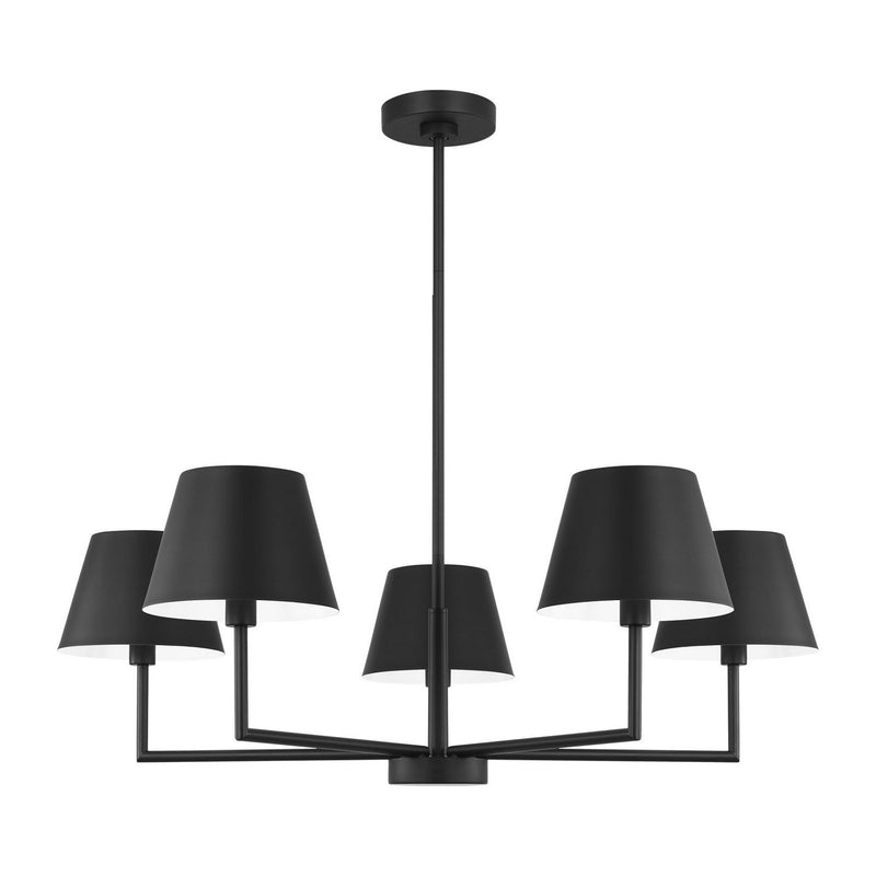 Ender 5-Light Medium Chandelier in Midnight Black