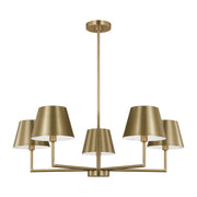 Ender 5-Light Medium Chandelier in Satin Brass