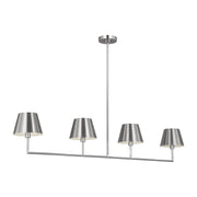 Ender 4-Light Large Linear Pendant in Brushed Nickel