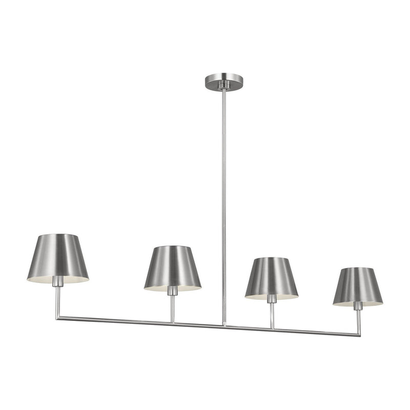 Ender 4-Light Large Linear Pendant in Brushed Nickel