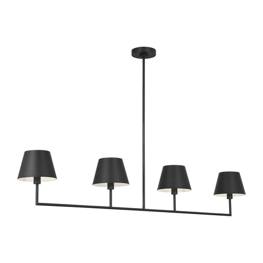 Ender 4-Light Large Linear Pendant in Midnight Black
