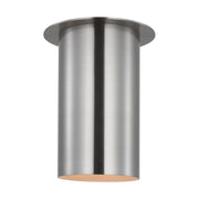 Archer Small Flush Mount in Brushed Steel