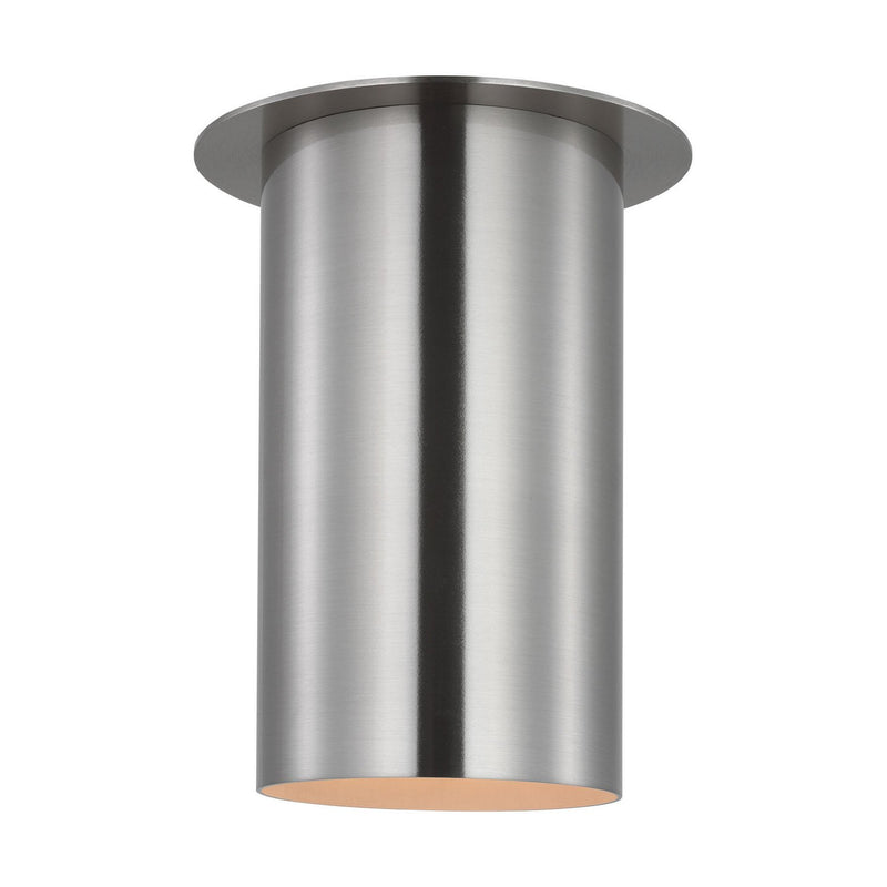 Archer Small Flush Mount in Brushed Steel