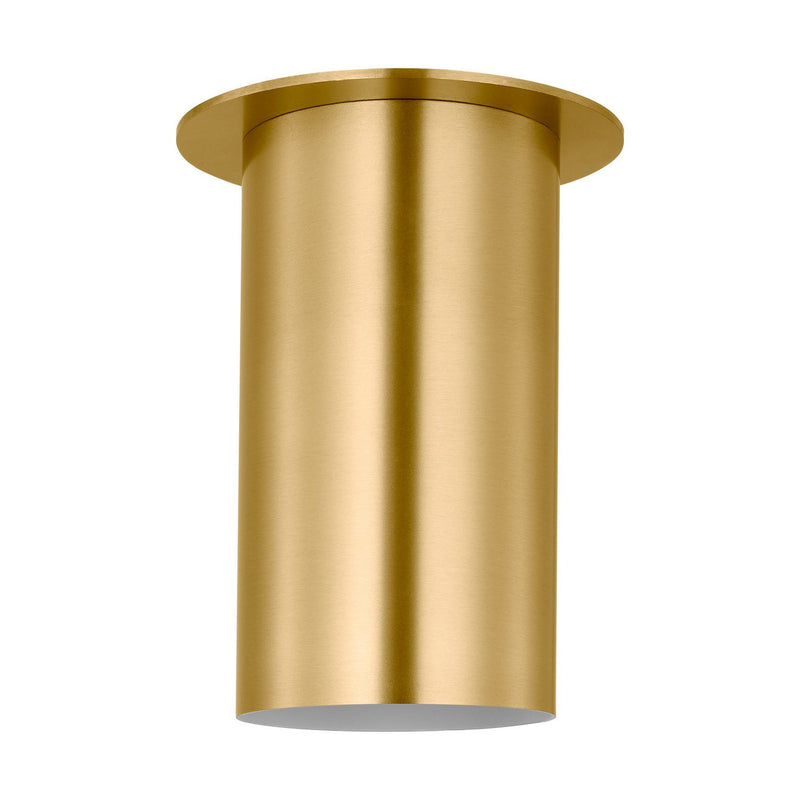 Archer Small Flush Mount in Satin Brass