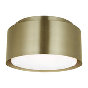 Dartmore Small Flush Mount in Satin Brass