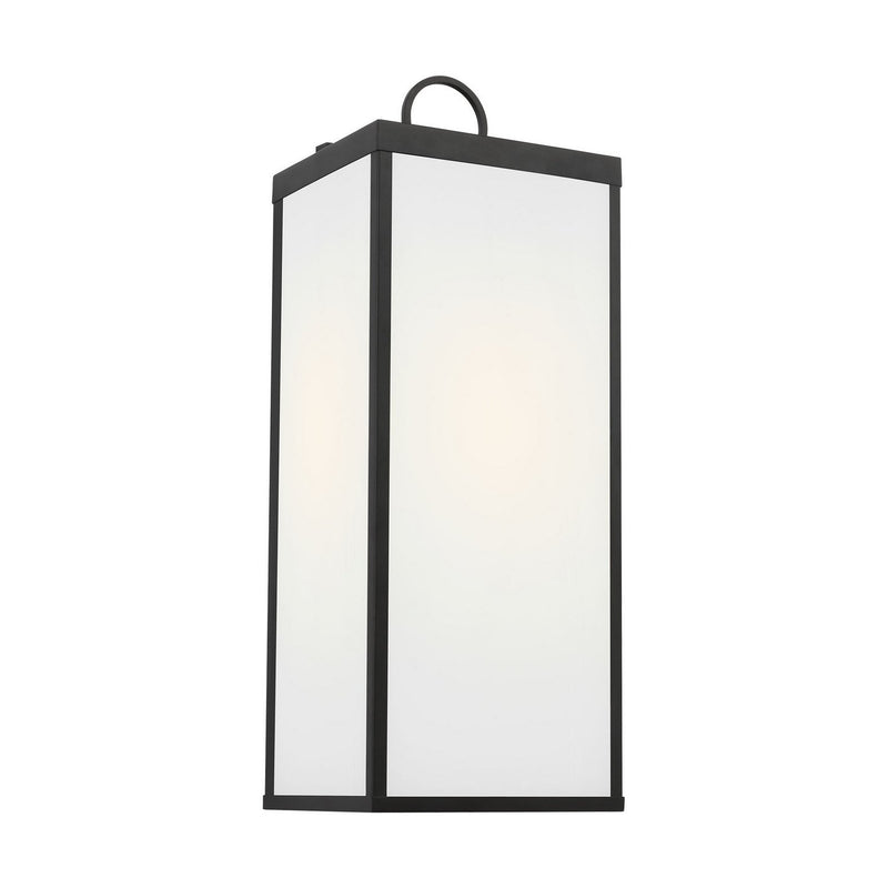 Howell Extra Large Outdoor Wall Lantern in Textured Black