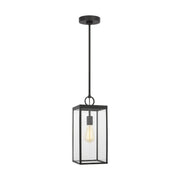 Howell Medium Outdoor Pendant in Textured Black