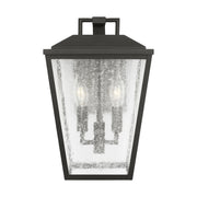 Kennewick Medium 2-Light Outdoor Wall Lantern in Textured Black