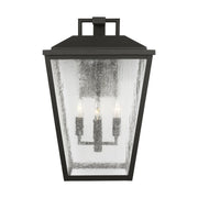 Kennewick Extra Large 4-Light Outdoor Wall Lantern in Textured Black