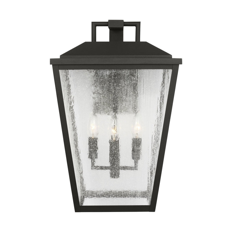 Kennewick Extra Large 4-Light Outdoor Wall Lantern in Textured Black