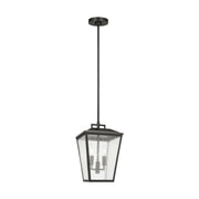 Kennewick Medium 2-Light Outdoor Lantern Pendant in Antique Bronze