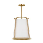 Cortes 2-Light Large Pendant in Satin Brass