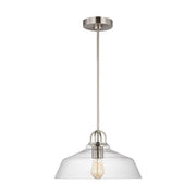 Payton Small Pendant in Brushed Steel