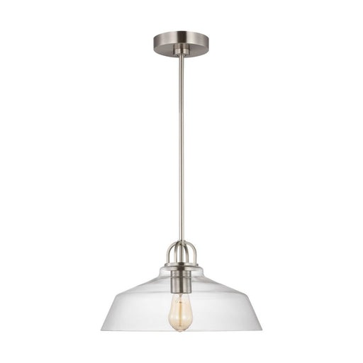 Payton Small Pendant in Brushed Steel