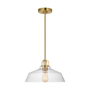 Payton Small Pendant in Satin Brass