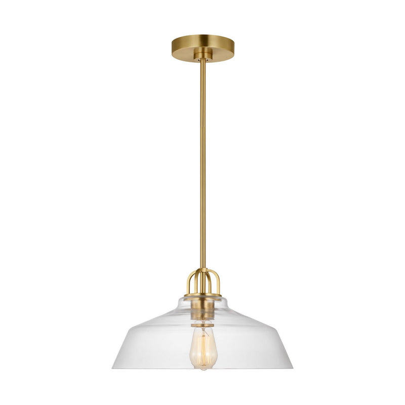 Payton Small Pendant in Satin Brass
