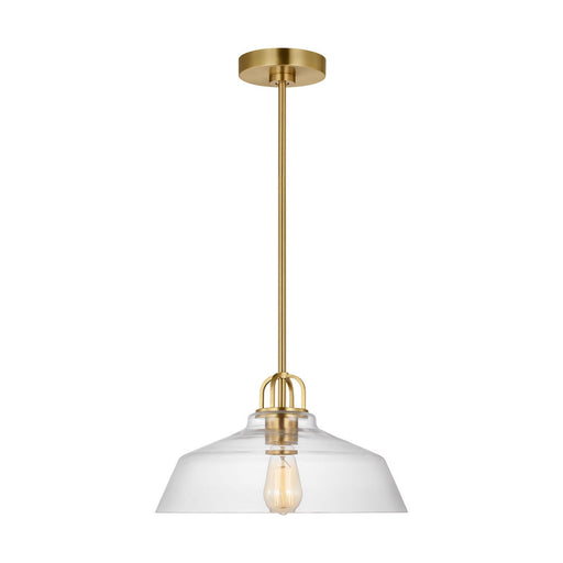 Payton Small Pendant in Satin Brass