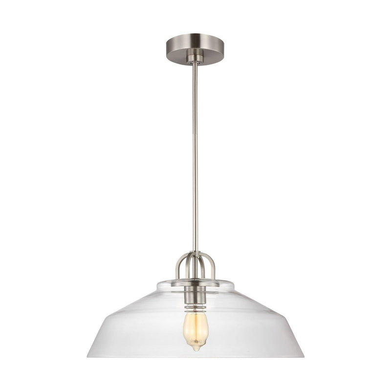 Payton Medium Pendant in Brushed Steel