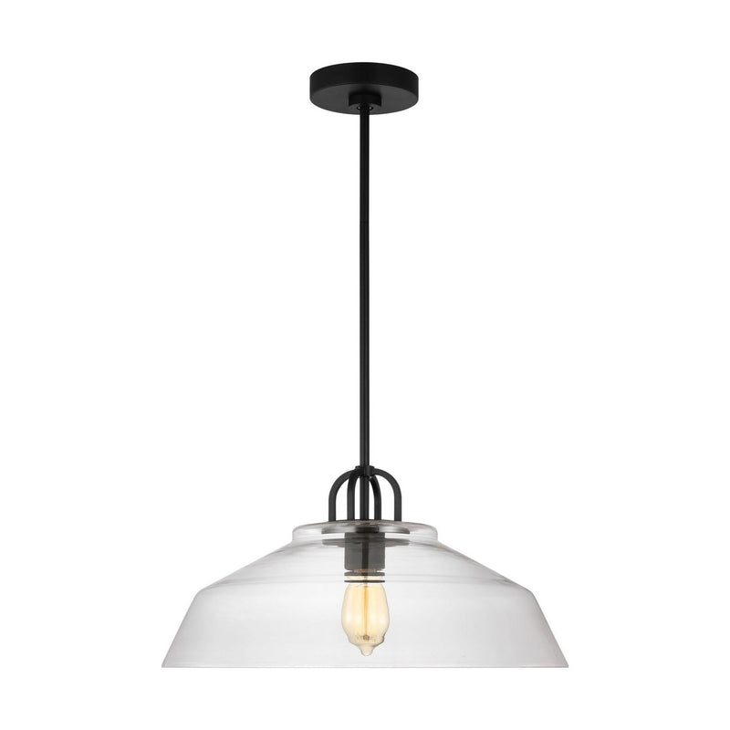 Payton Medium Pendant in Midnight Black
