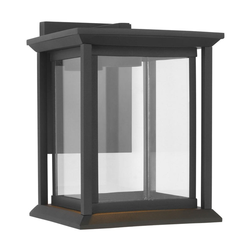 Audley 10" LED Outdoor Wall Lantern in Textured Black