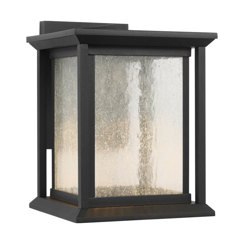 Audley 10" LED Outdoor Wall Lantern in Textured Black