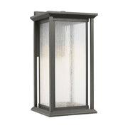 Audley 15" LED Outdoor Wall Lantern in Antique Bronze
