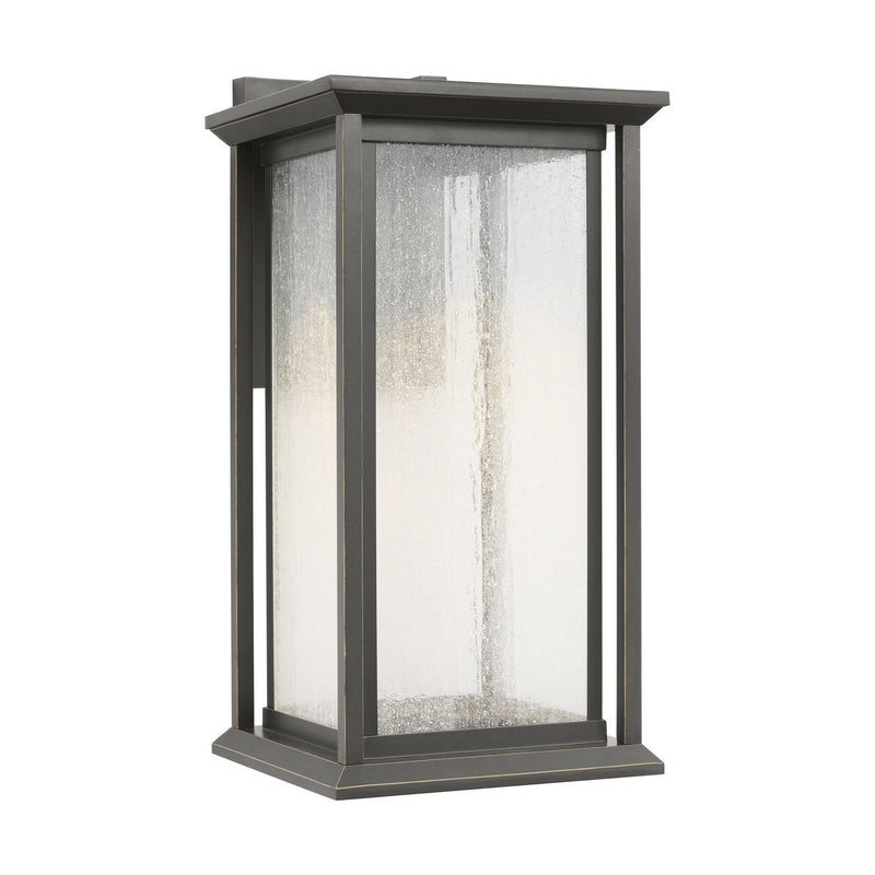 Audley 15" LED Outdoor Wall Lantern in Antique Bronze