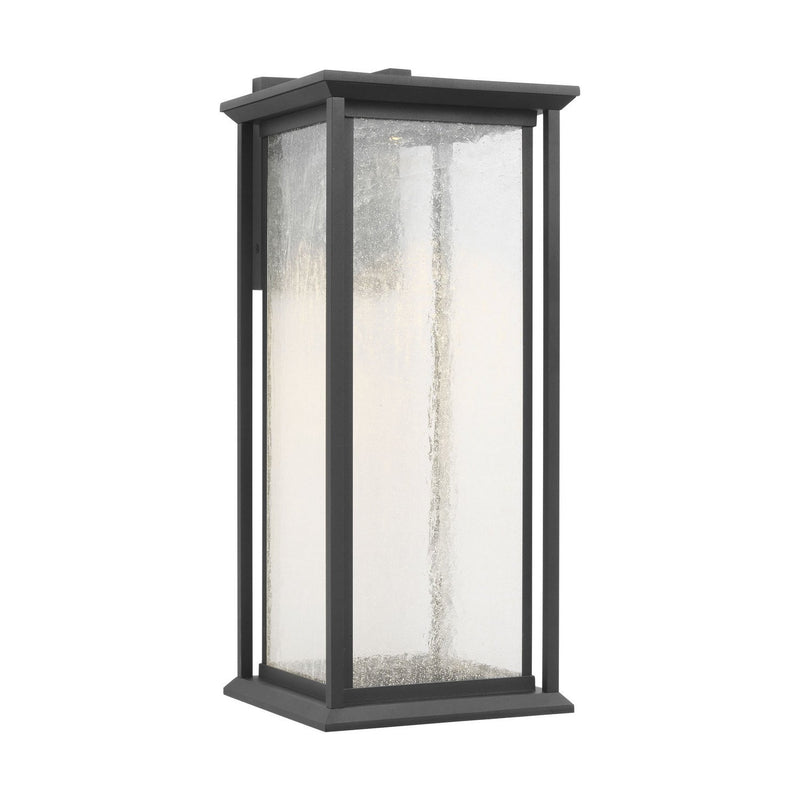 Audley 20" LED Outdoor Wall Lantern in Textured Black