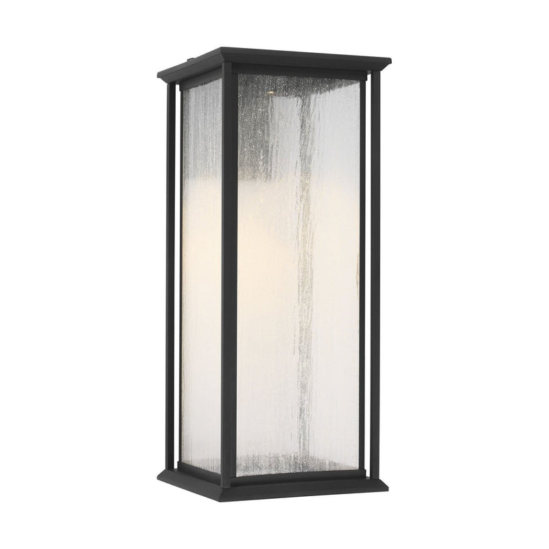 Audley 24" LED Outdoor Wall Lantern in Textured Black