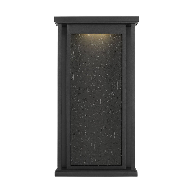 Faywood Medium Outdoor Wall Lantern in Textured Black