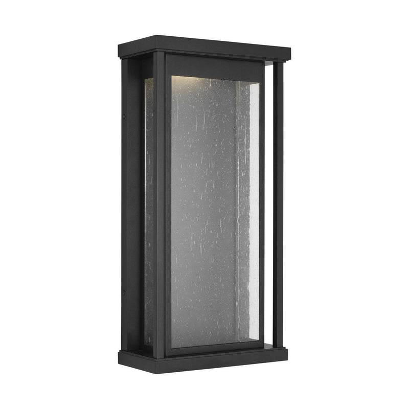 Faywood Large Outdoor Wall Lantern in Textured Black
