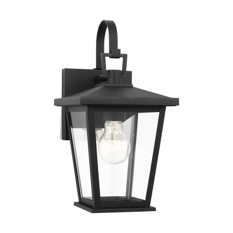 Linton Outdoor Wall Lantern in Textured Black