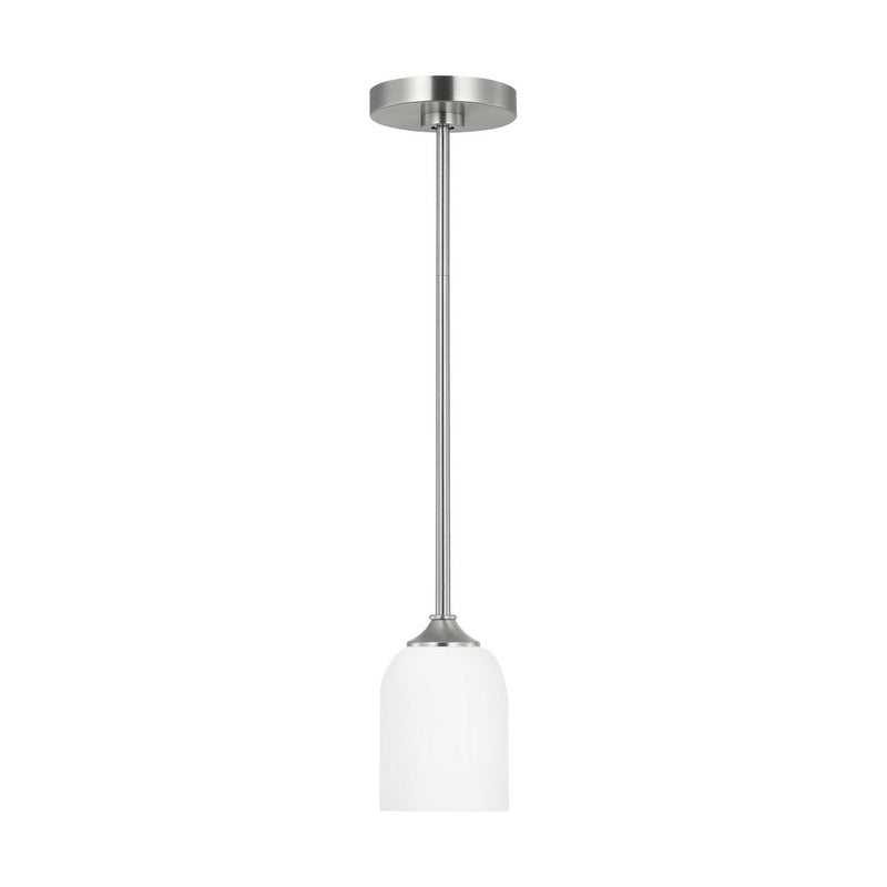 Emile Mini Pendant in Brushed Steel