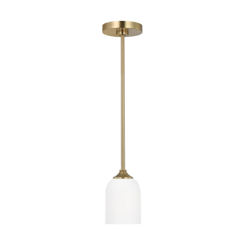 Emile Mini Pendant in Satin Brass