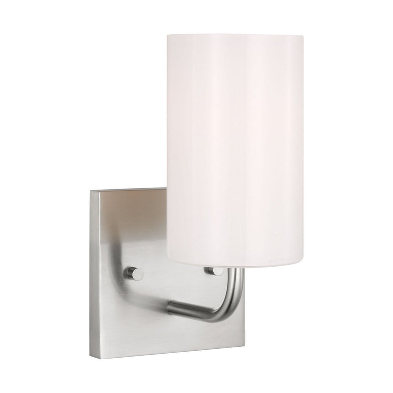 Rhett Bath Sconce in Brushed Steel