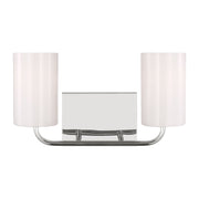 Rhett 2-Light Bath Vanity Light in Chrome