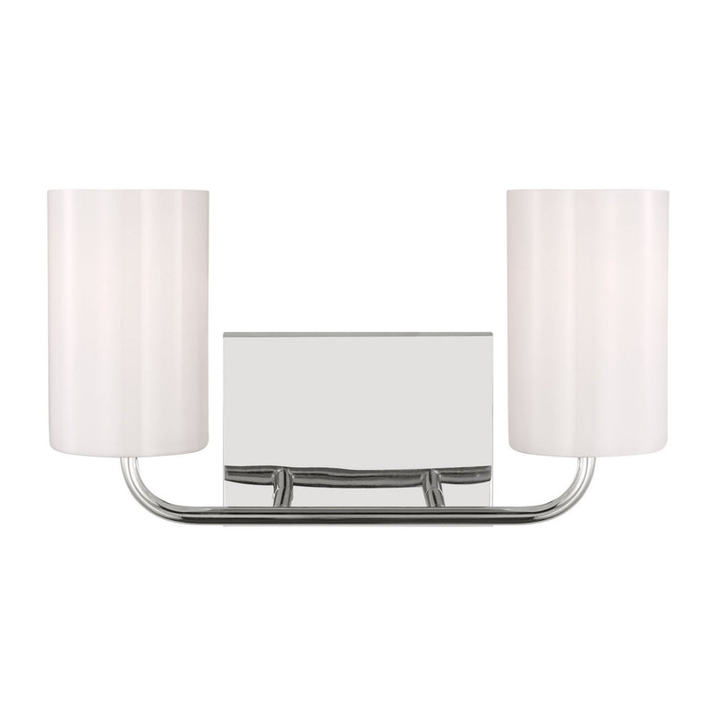 Rhett 2-Light Bath Vanity Light in Chrome